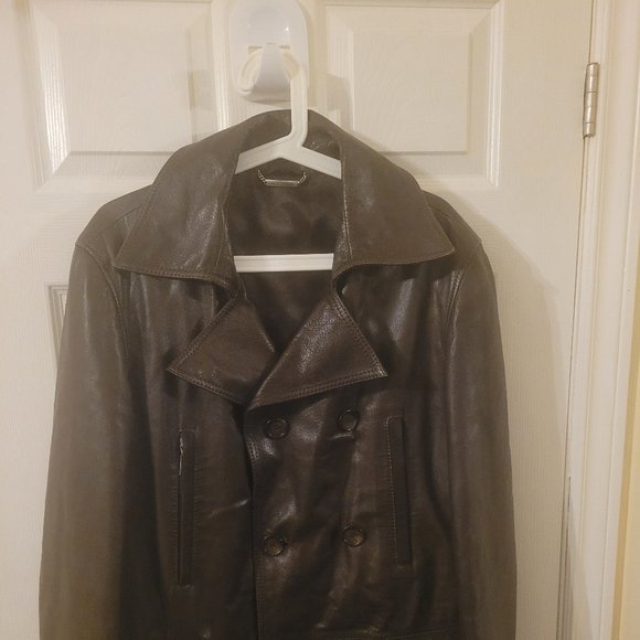 Vintage Versace Leather Jacket - Picture 1 of 7
